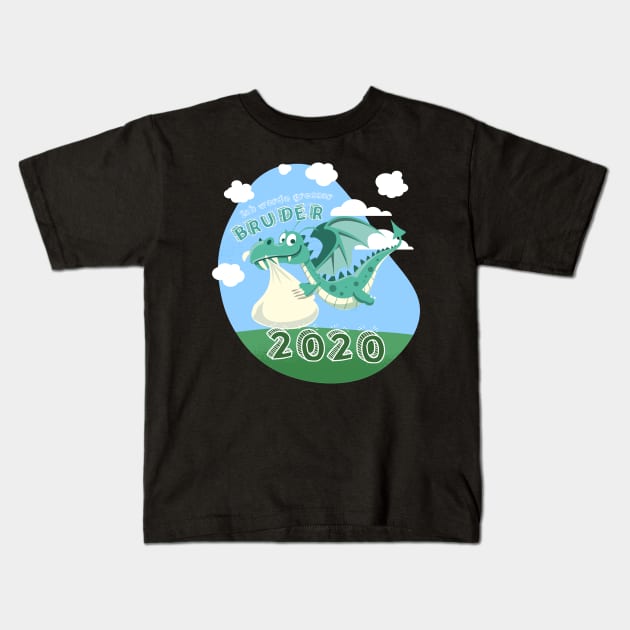 Ich werde grosser Bruder 2020 - Schwangerschaft ankündigen Kids T-Shirt by alpmedia